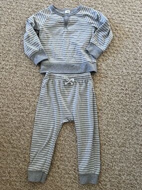 Striped Two-Piece Toddler Lounge Set